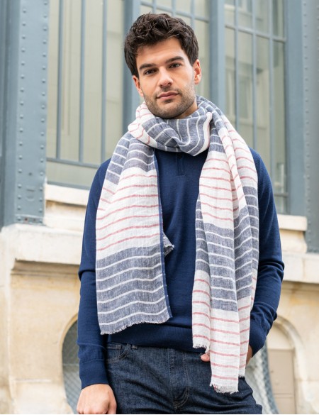 foulard marin homme