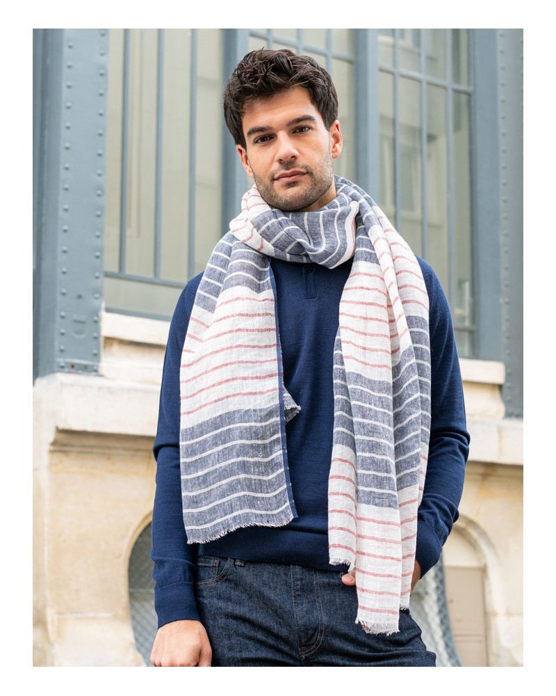 foulard marin homme