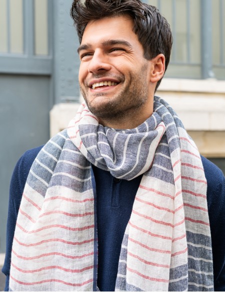 foulard marin homme